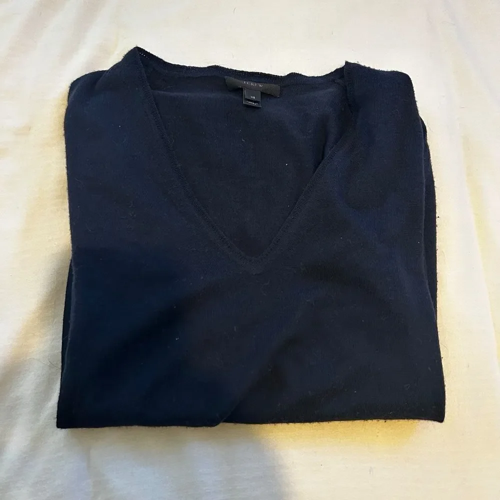 J Crew V-neck Forever sweater - navy